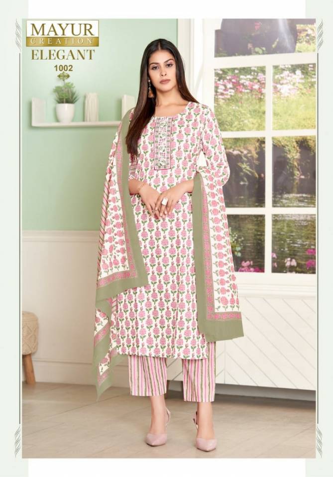 Mayur Elegant Vol 1 Printed Cotton Dress Material Catalog
